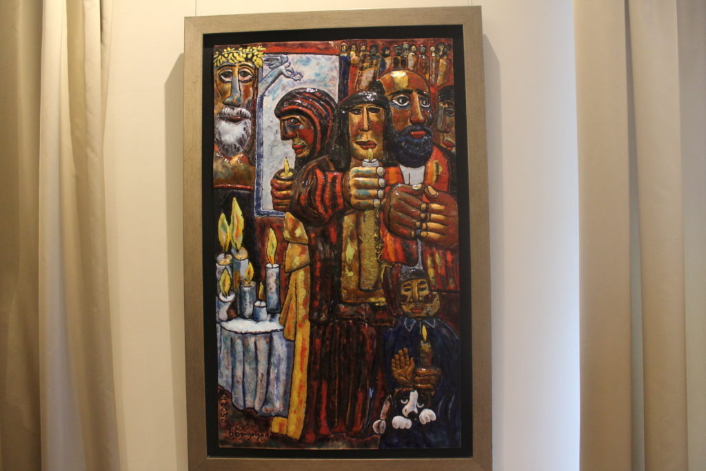    Молитва. Объемная эмаль. Зураб Церетели. 2011 год // фото: Ольга Медведева