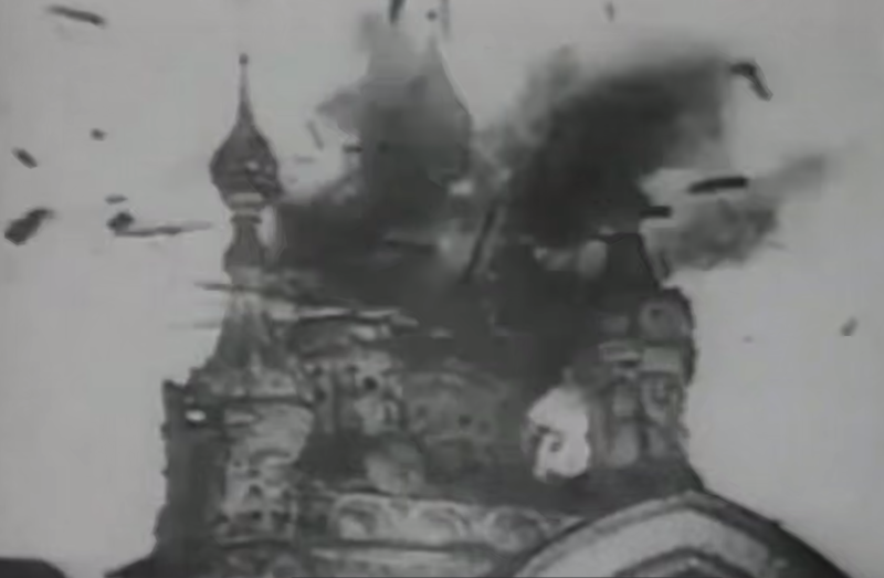    Уничтожение храма большевиками. Скриншот:Telegram/"БЕСОГОН"