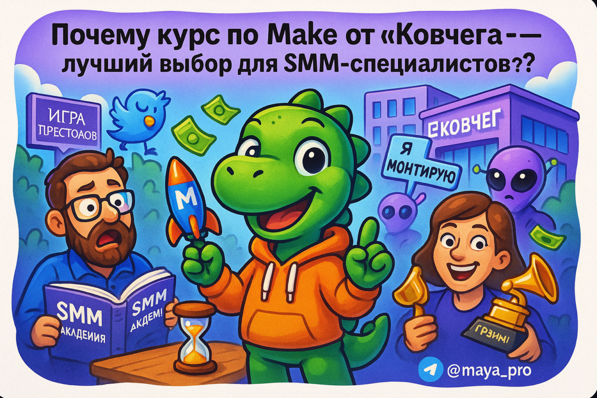    Курс по Make от Ковчега: автоматизируй SMM как рок-звезда и забудь о рутине! Артур Хорошев