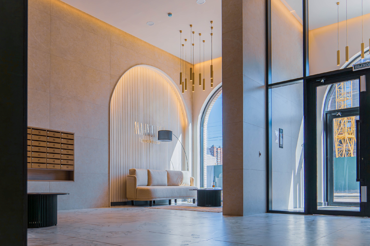 Лобби городской квартал «Манхэттен», девелопер «Мармакс», г.Рязань