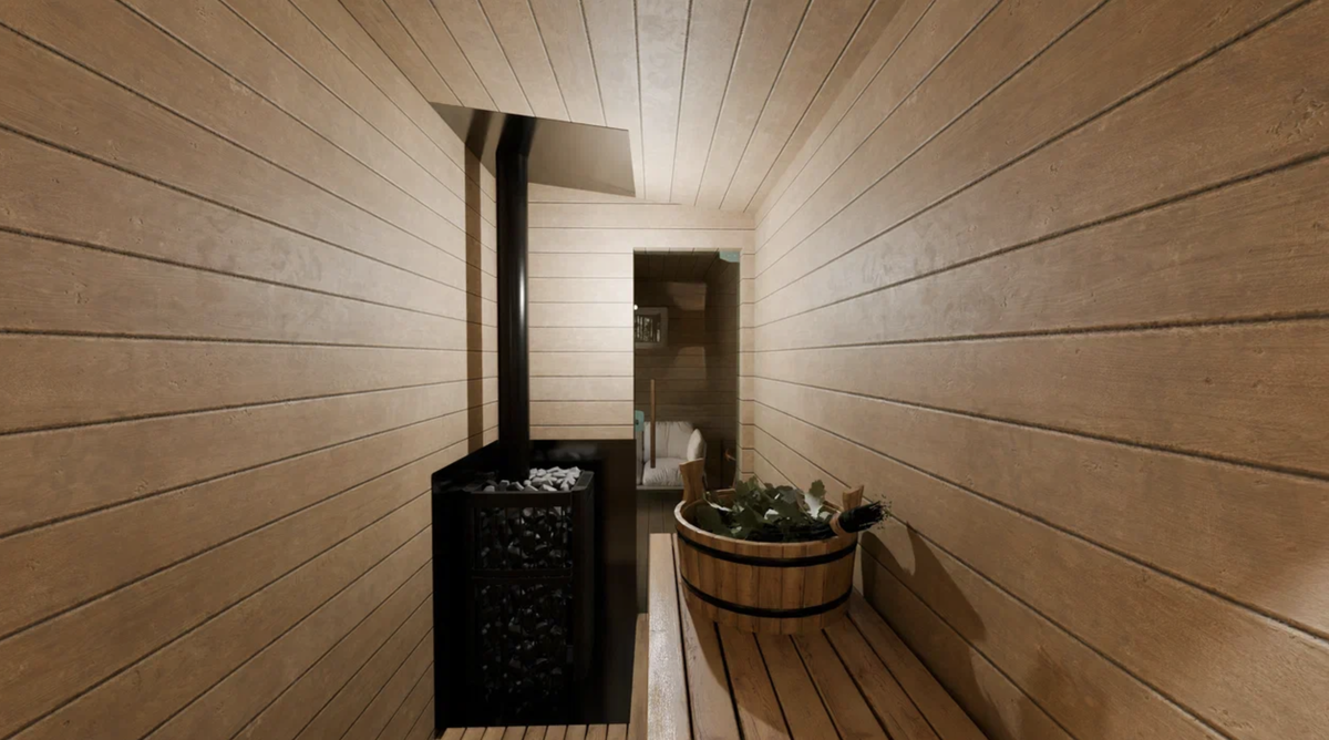 Баня внутри