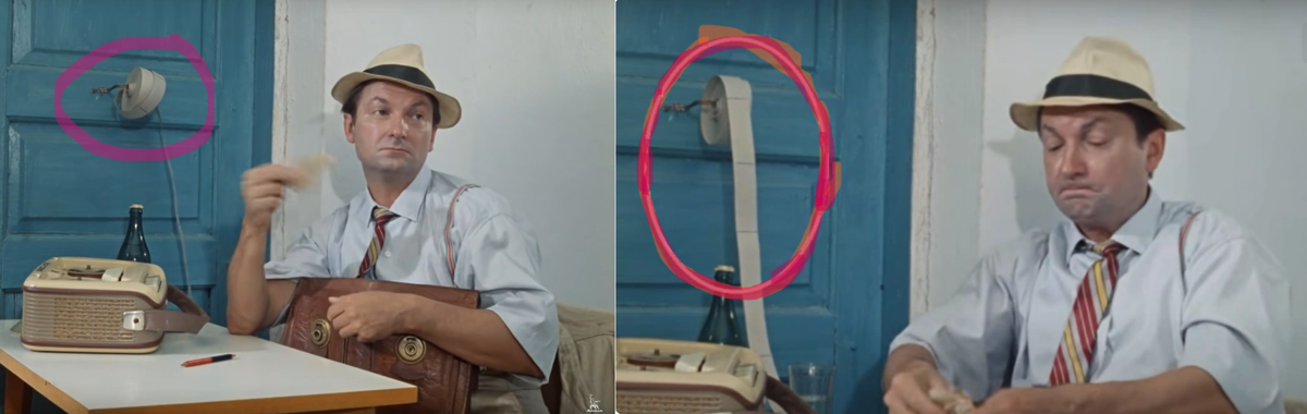 Коллаж кадров из советской комедии Гайдая «Операция "Ы"…»