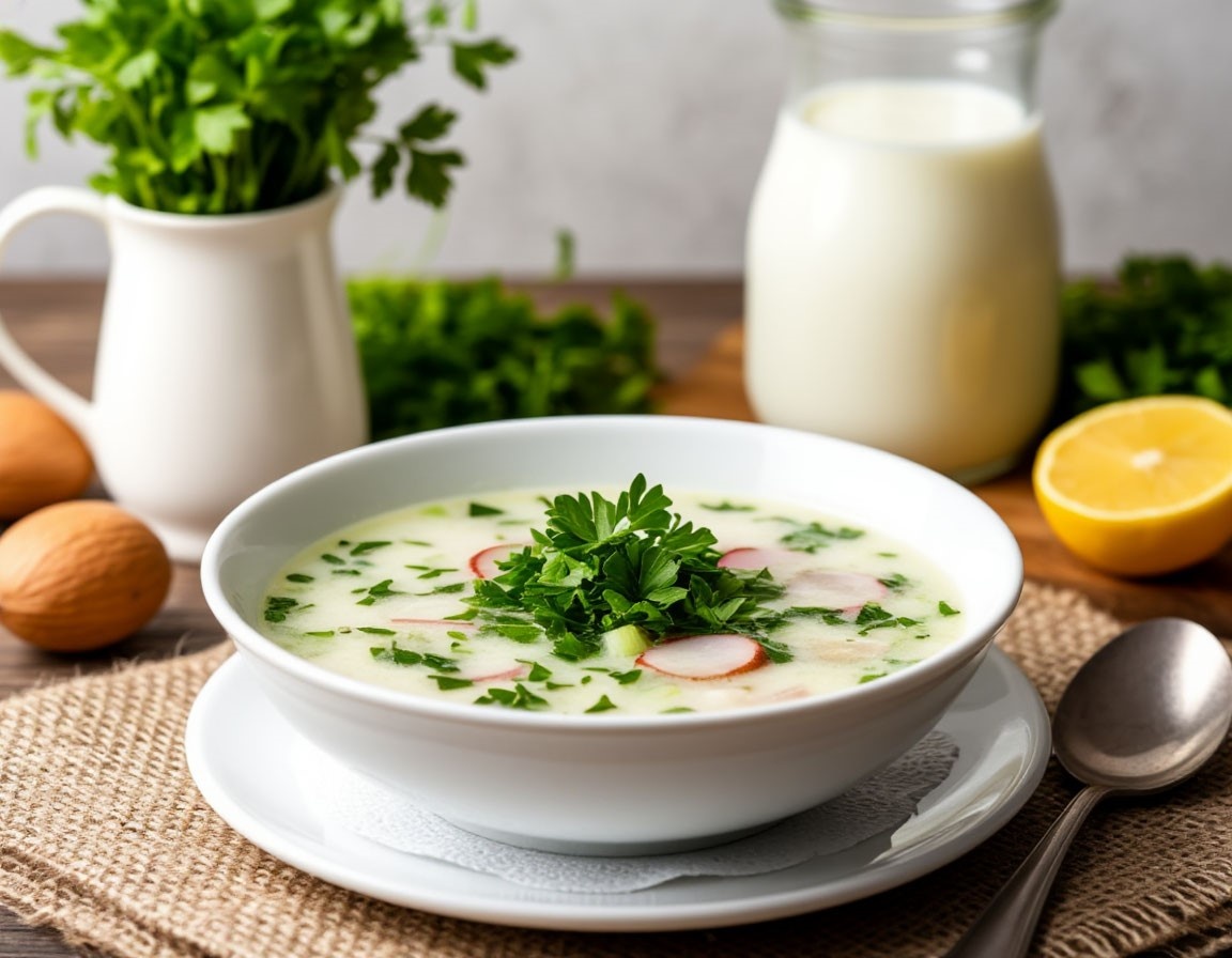 Окрошка на кефире