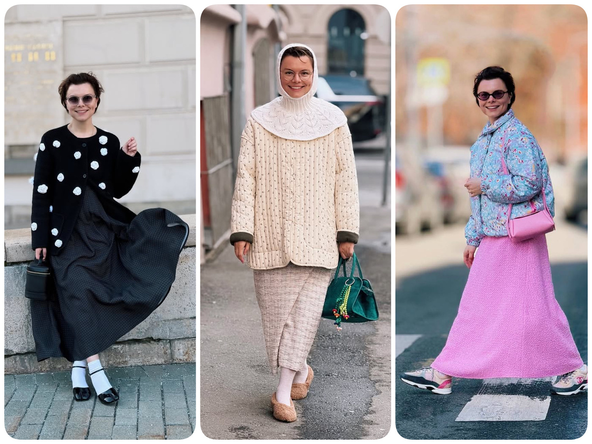 Здесь и свитер с цветами, и меховые тапки, и детская курточка в цветочек