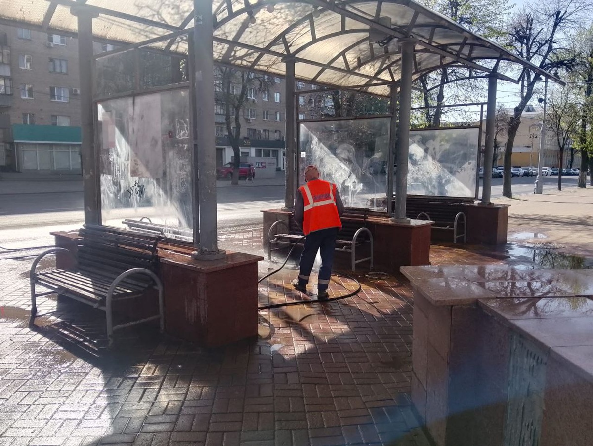    Курские улицы приводят в порядок