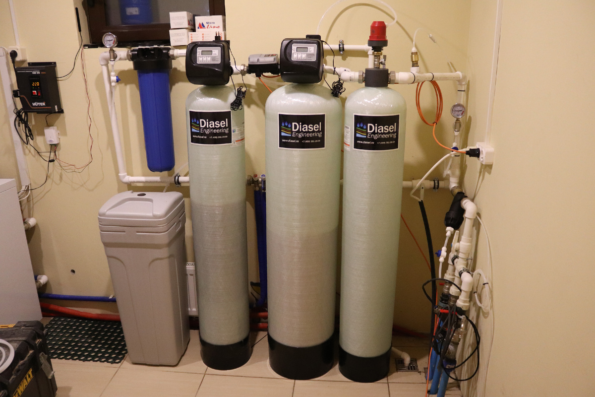 Аэрационная колонна в составе оборудования для очистки воды