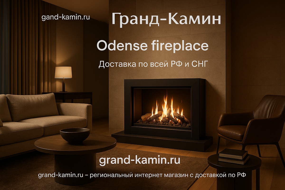    Газовый камин Odense как ваш идеальный уютный уголок: элегантность, комфорт и экономия на отоплении Kamin