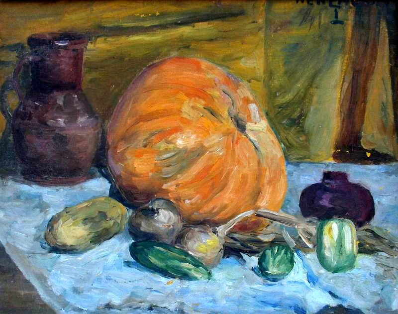 В.И.Некрасов. Натюрморт с тыквой. 1939. 