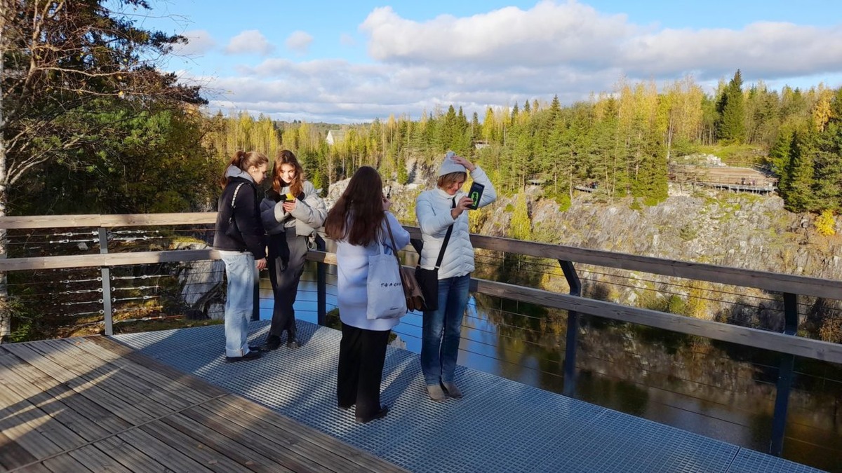    В Горном парке "Рускеала". Фото: "Республика"/Максим Смирнов