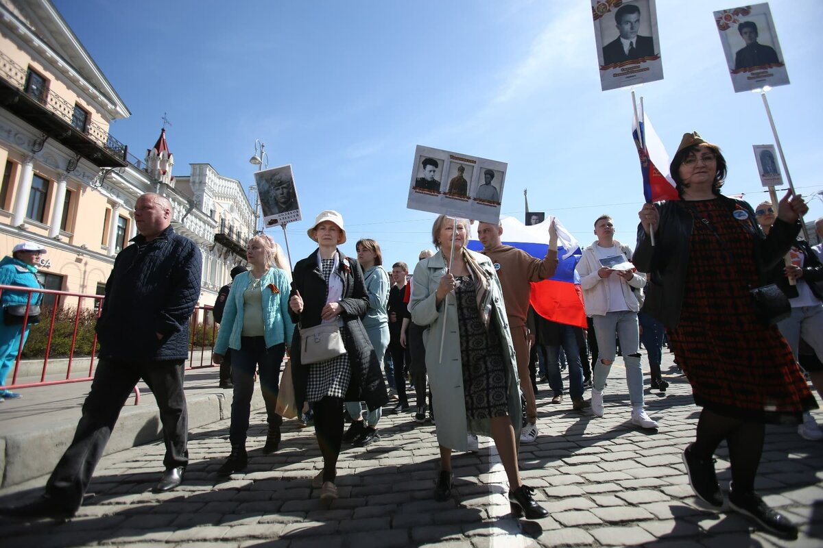 В Вологде помимо традиционного шествия, «Бессмертный полк» пройдет и в онлайн-формате.  Фото: Фото: ФедералПресс / Ольга Юшкова