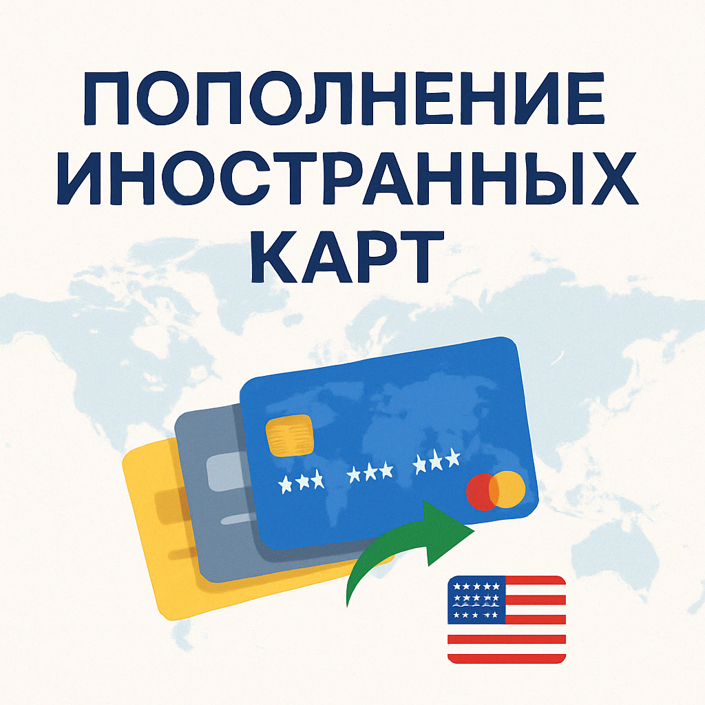 Пополнение иностранных карт