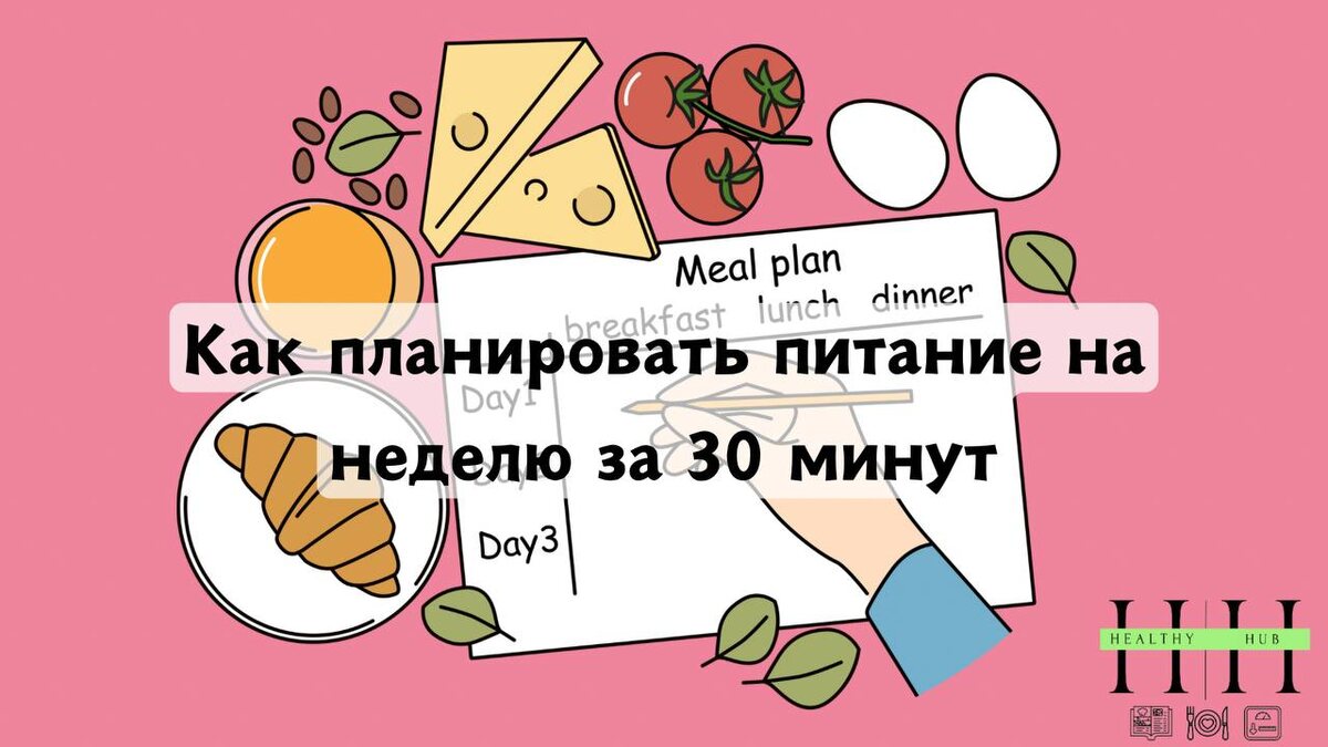 Рекомендации нутрициолога Анны Колесник по планированию меню на неделю