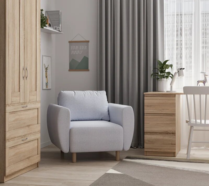 Кресло Tulisija Twist голубой 16