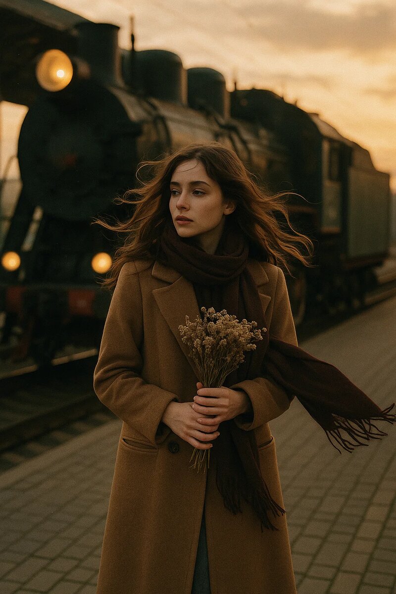 "Ожидание на перроне". Мгновение, которое хочется удержать навсегда...