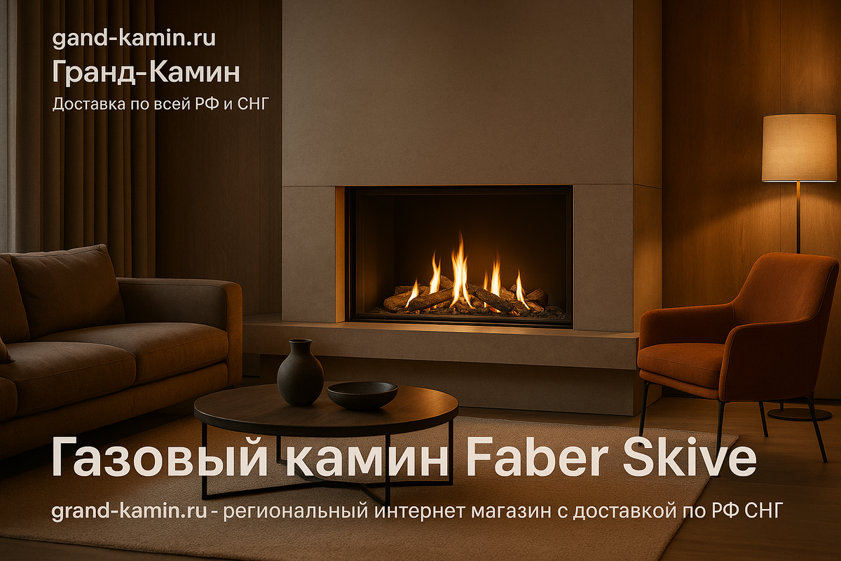    Газовый камин Faber Skive как идеальное сочетание стиля и комфорта для вашего дома Kamin