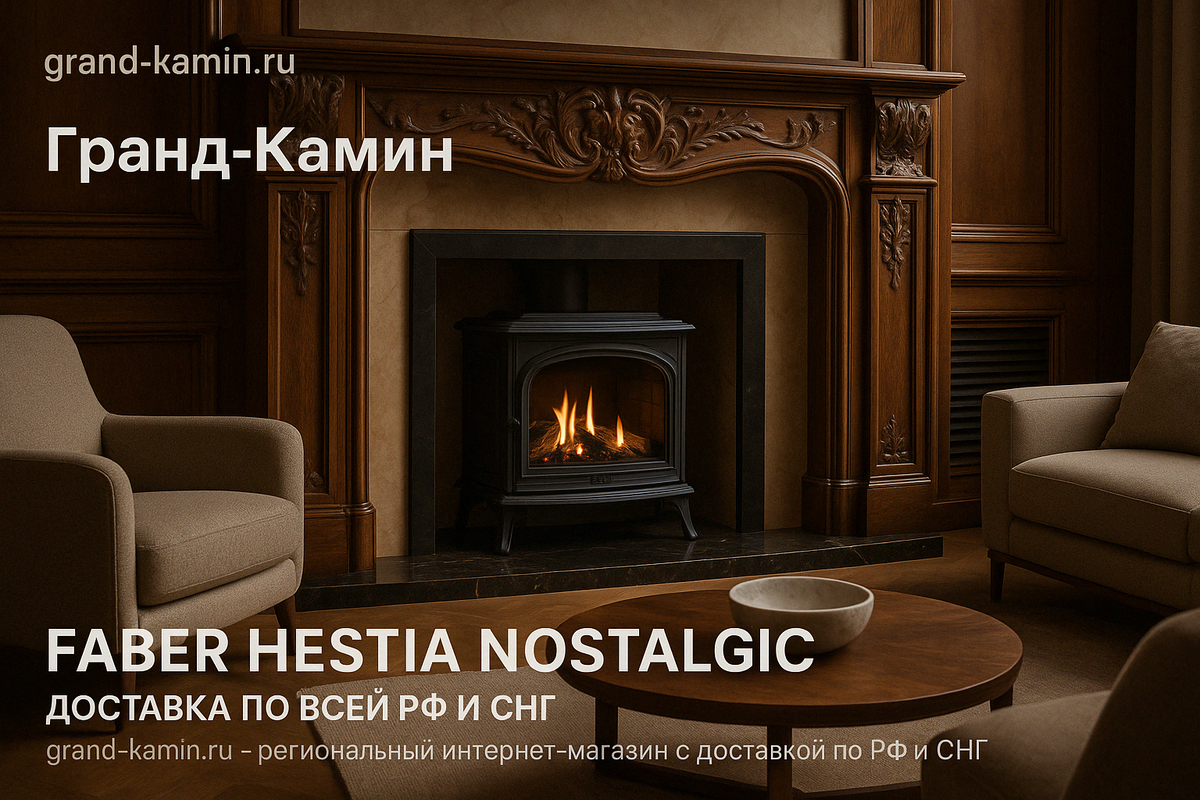    Создайте волшебство уюта в доме с газовым камином Faber Hestia Nostalgic: идеальное сочетание стиля, безопасности и экономии Kamin
