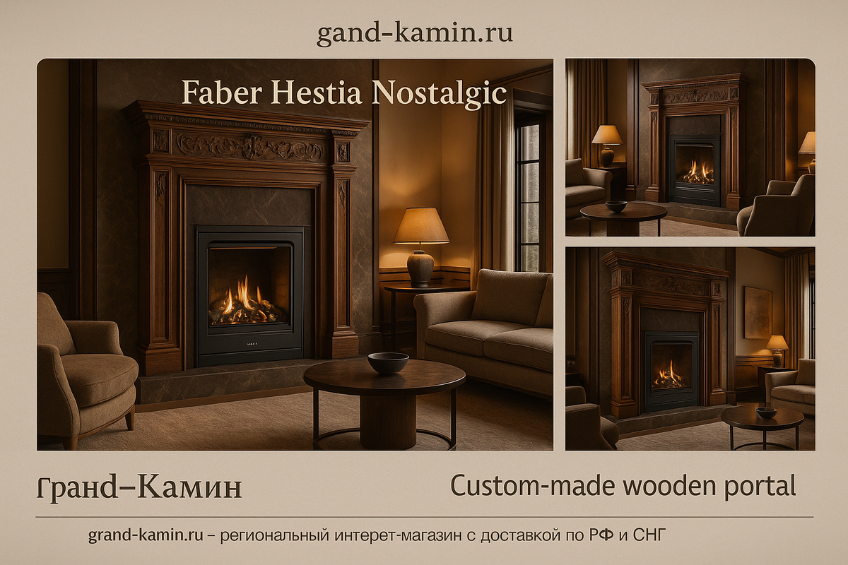    Газовый камин Faber Hestia Nostalgic: создайте уют в вашем доме и забудьте о холоде навсегда Kamin
