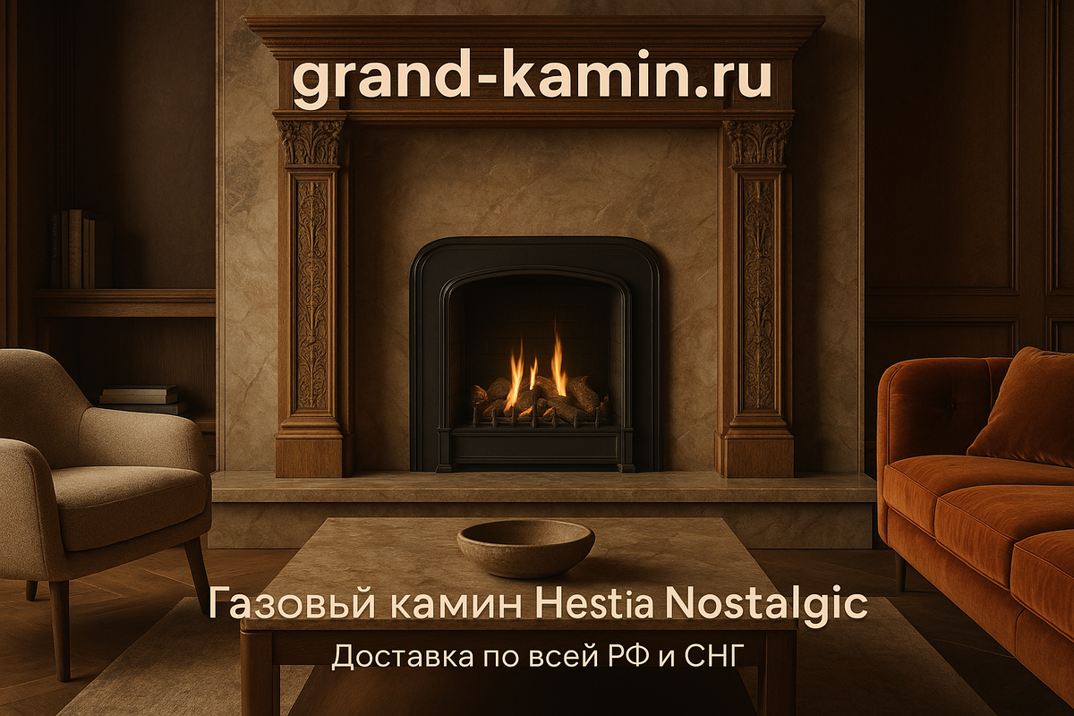    Газовый камин Hestia Nostalgic от Faber – как старый друг, который согревает и вдохновляет Kamin