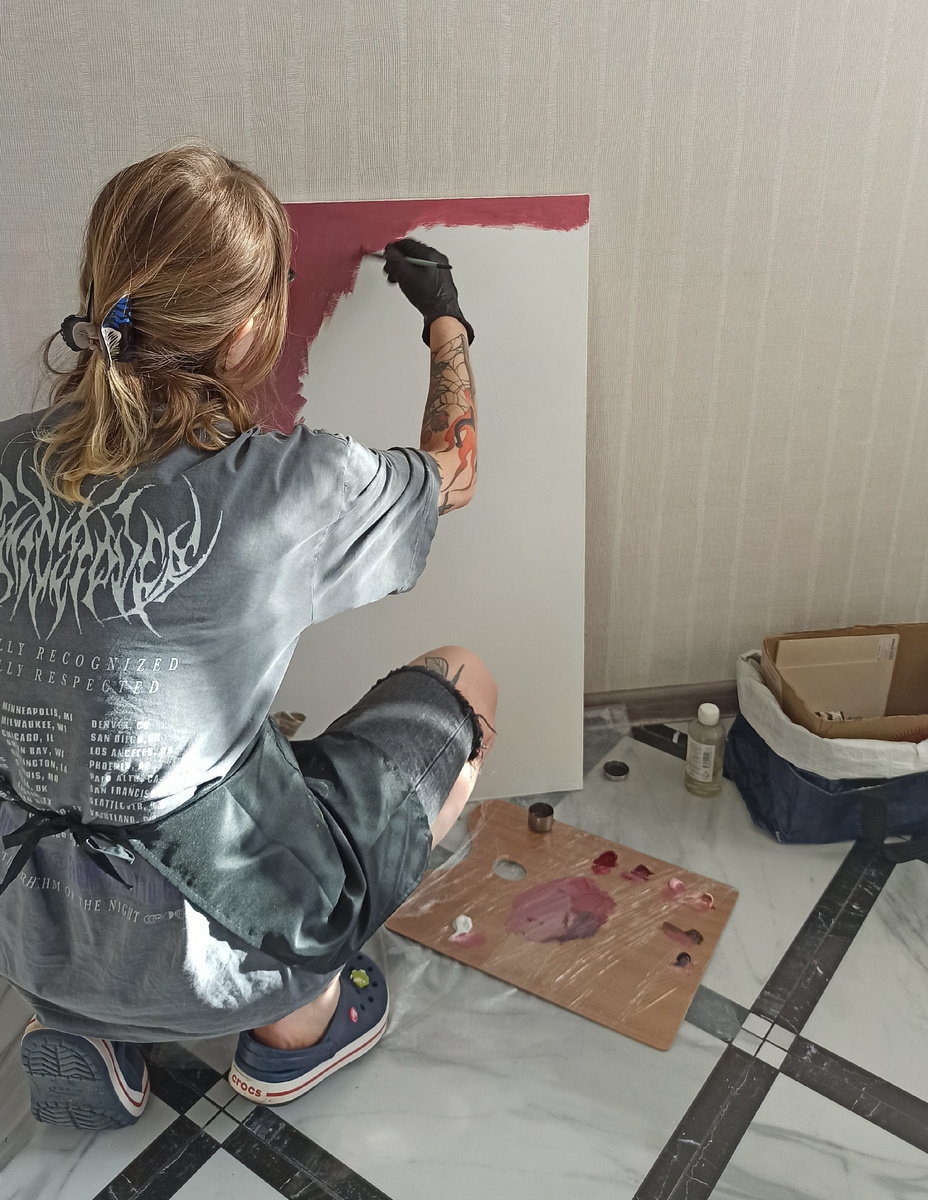 фото автора, процесс