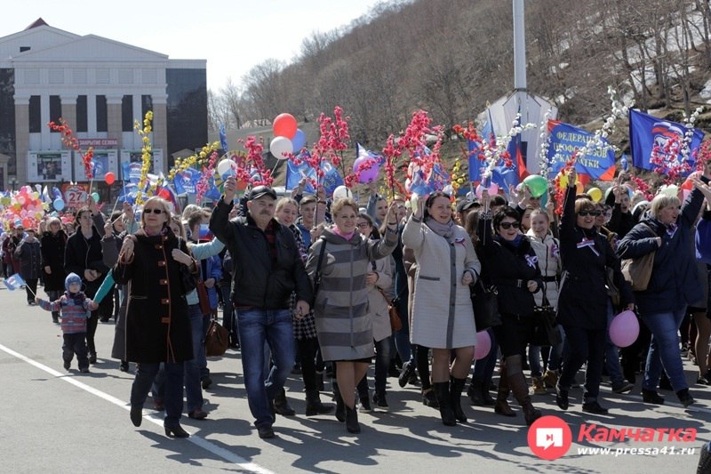 Фото: Первомайская демострация в Петропавловске-Камчатском / ИА «Камчатка» (архив)