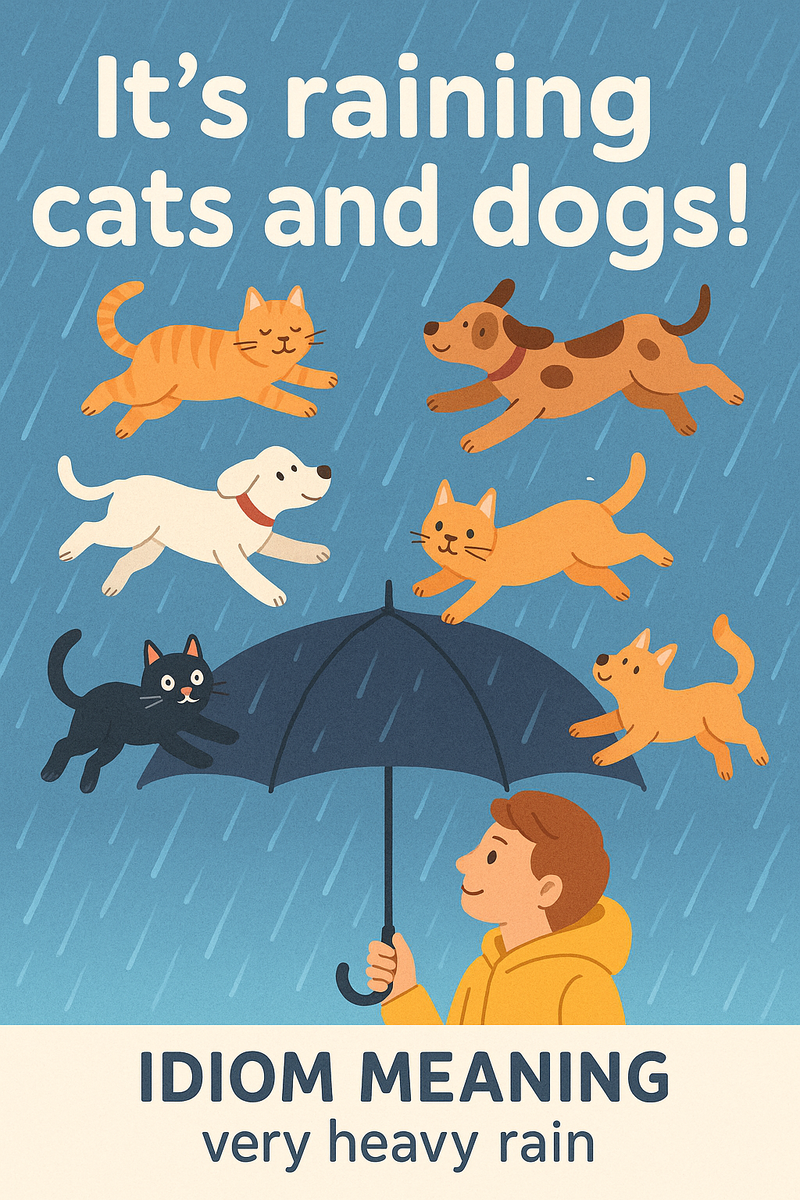 RushENGL It’s raining cats and dogs