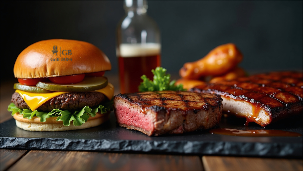 Друзья, в гастробаре "Гриль Босс" мы знаем толк не только в сочном мясе, но и в идеальном сочетании его с крафтовым пивом! 
Основные принципы:

⦁ Интенсивность: К насыщенному вкусу мяса (стейк, ребрышки) подбирайте более плотное и насыщенное пиво (стаут). К более легкому мясу (курица, рыба) подойдут легкие сорта (пшеничное, лагер).
⦁ Баланс: Пиво не должно перебивать вкус мяса, а наоборот, дополнять его. Горьковатое пиво отлично сочетается с жирным мясом, сбалансируя вкус.
⦁ Контраст: Иногда интересный эффект дает игра на контрастах. Например, к острому мясу можно подать кисло-сладкое пиво.
⦁ Региональность: Обращайте внимание на региональные сочетания. 

Примеры идеальных пар:

⦁ Стейк Рибай + Стаут: Насыщенный вкус жареного мяса идеально дополняется шоколадно-кофейными нотами стаута.
⦁ Свиные ребрышки BBQ + IPA: Хмелевая горечь IPA отлично сбалансирует сладость соуса BBQ.
⦁ Куриные крылышки + Пшеничное пиво: Легкое, освежающее пшеничное пиво подчеркнет нежный вкус курицы.
⦁ Бургер + APA: Американский бледный эль (APA) — универсальный вариант для бургера с его сложным вкусом.

Экспериментируйте! Не бойтесь пробовать разные сочетания и находить свои любимые. Наши бармены всегда готовы помочь с выбором идеального пива к вашему блюду.

🔥 Приходите в "Гриль Босс" и откройте для себя мир гастрономической гармонии! 🔥