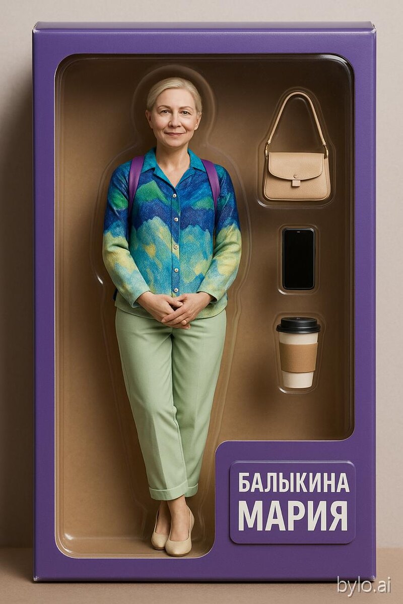 Фото с помощью ИИ. Образ няни или может дизайнера