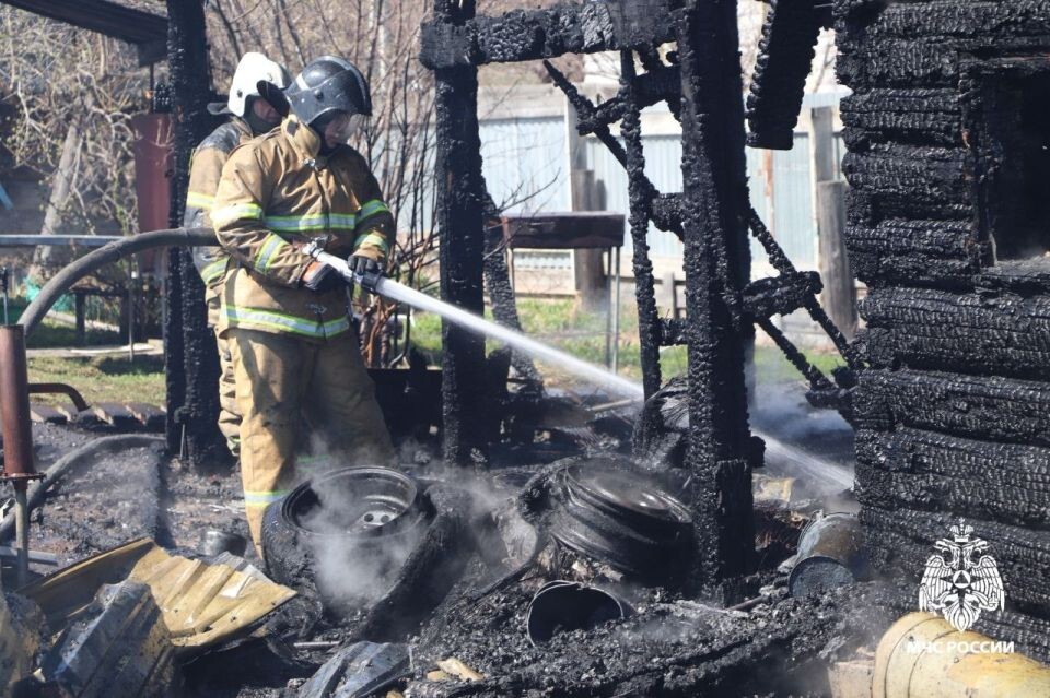    Пожар в Майме. Источник: МЧС Республики Алтай