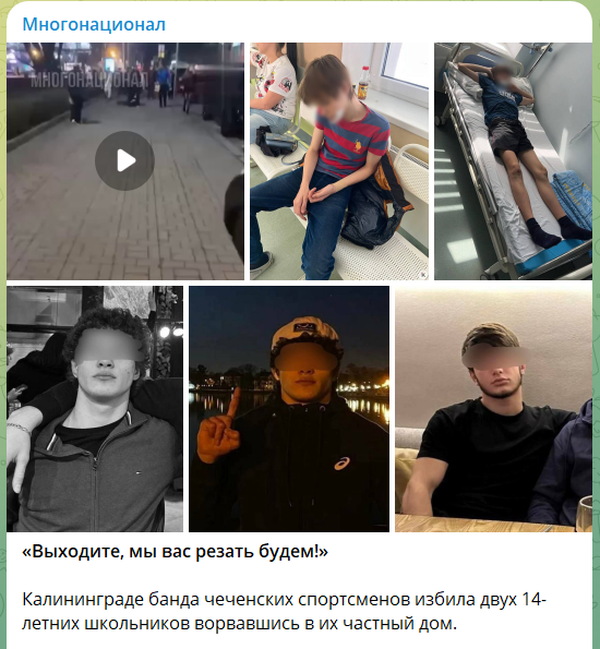 Скриншот телеграм-канал "Многонационал"