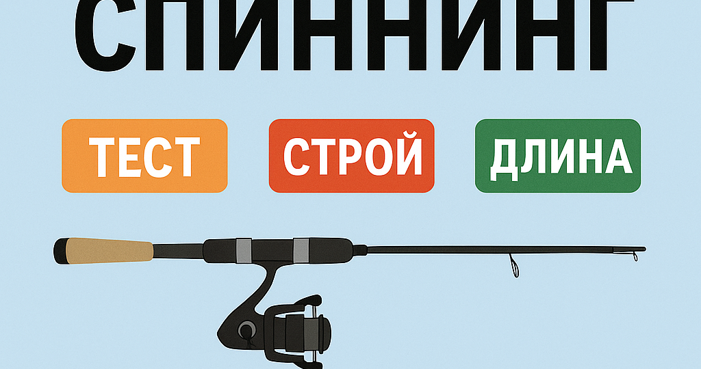 Как выбрать спиннинг для начинающих. Тест, строй, длина – без заморочек