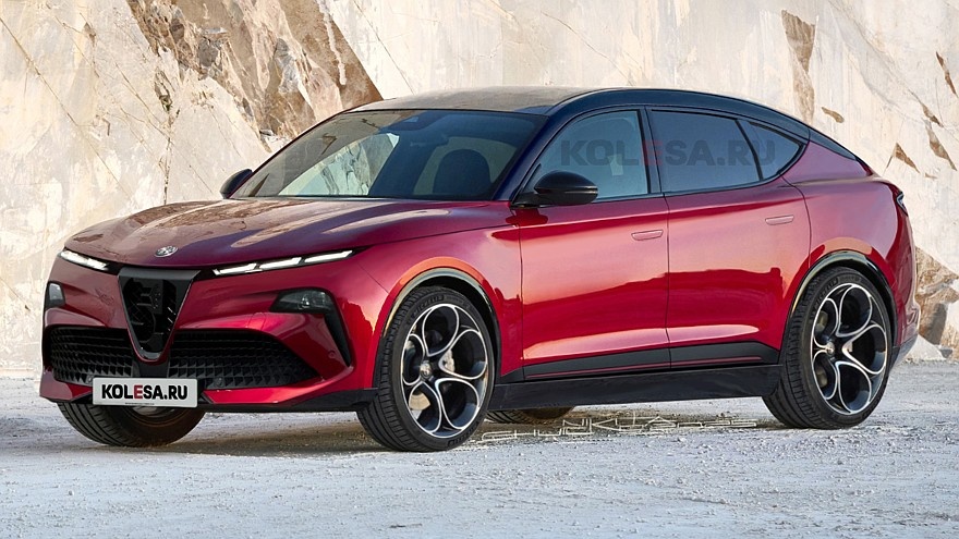    Рендер нового кроссовера Alfa Romeo Stelvio