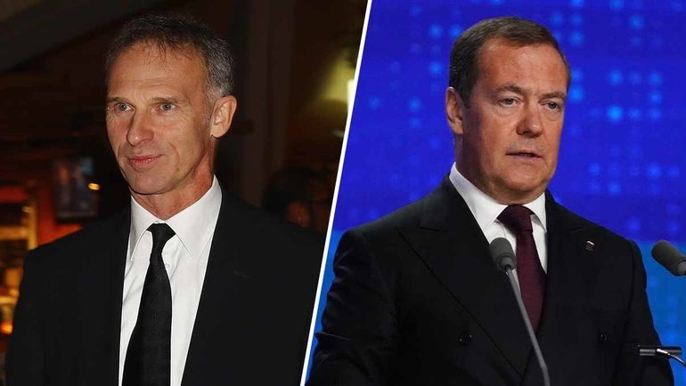    Доминик Гашек и Дмитрий Медведев.Global Look Press Getty Images