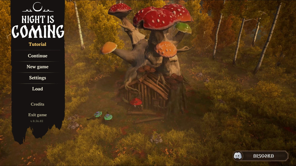 Главное меню игры