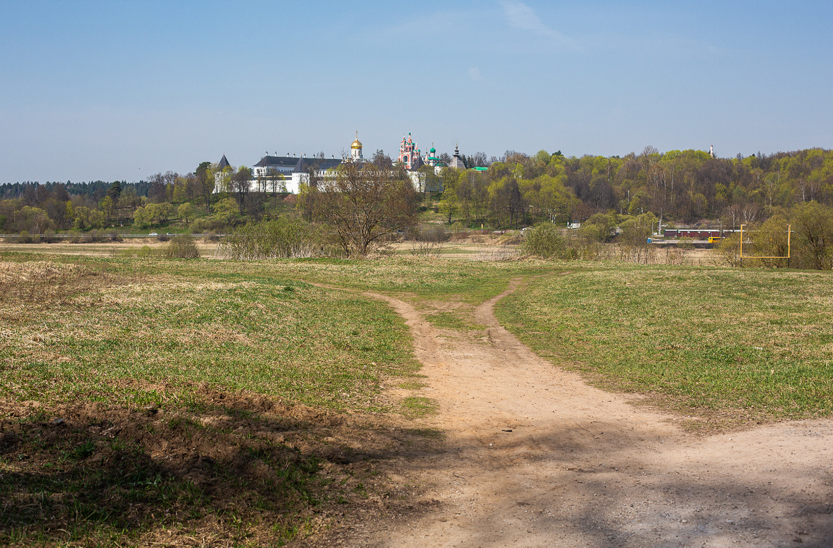Вид на Саввино-Сторожевский монастырь с Мясиной горы. Звенигород, Одинцовский городской округ, Московская область. Фото автора статьи 
