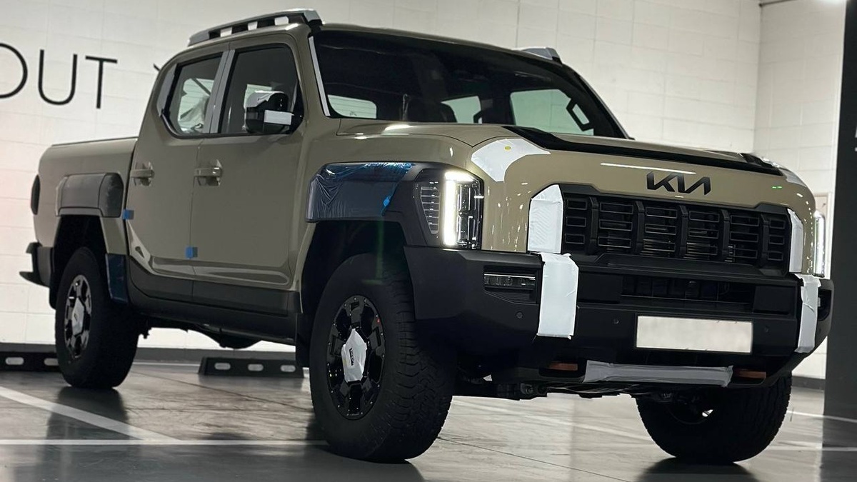Kia Tasman 2025 вид спереди