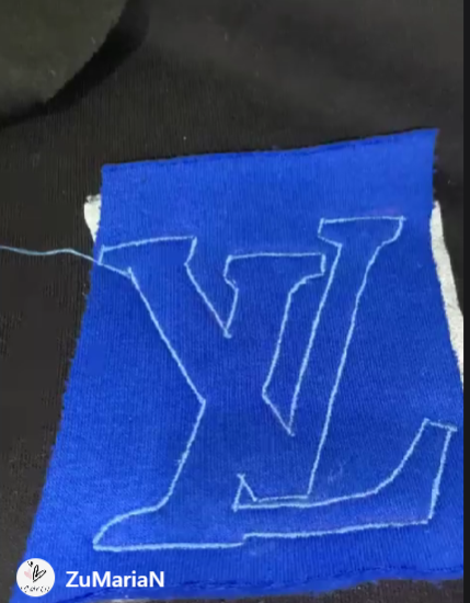 Пробую сделать нашивку своими руками на обычной машинке.