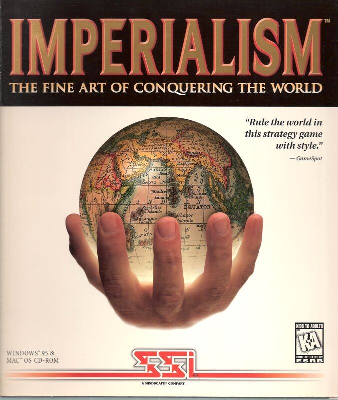 Обложка компьютерной игры Imperialism, официальная, зарубежная версия