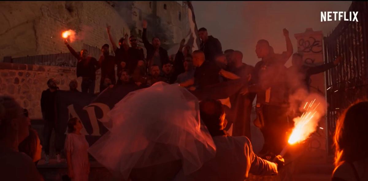 Кадр из фильма "Ультрас", 2020 год. Италия, режиссер Франческо Леттьери