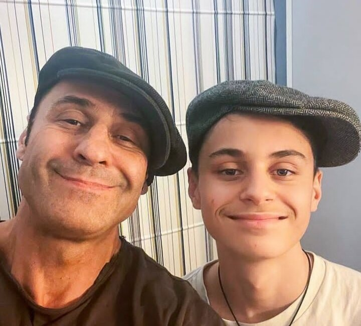 Стас Костюшкин вместе с сыном Богданом Костюшкиным