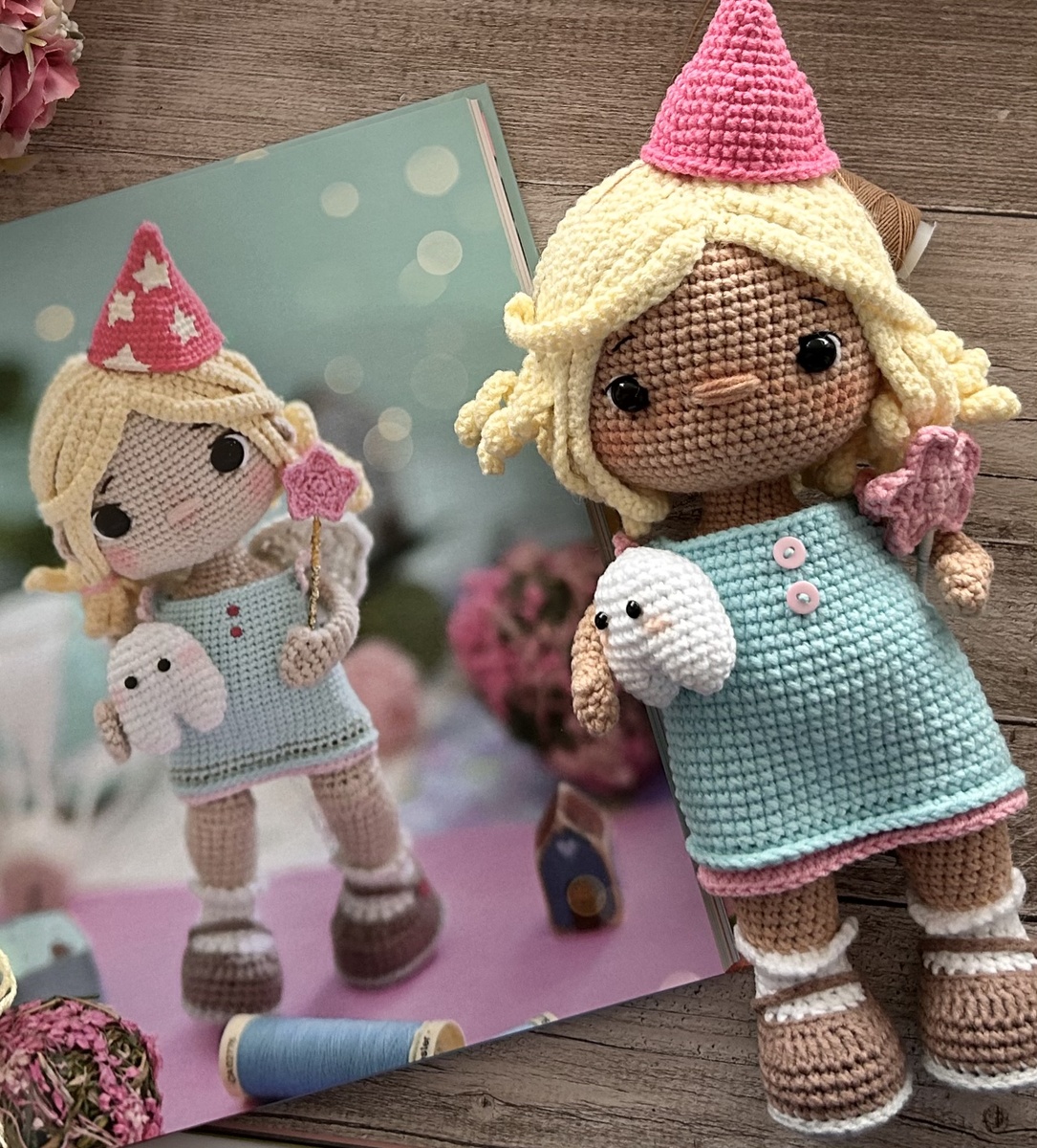 Зубная фея связана по мастер-классу Алины Япаевой @alinettoys