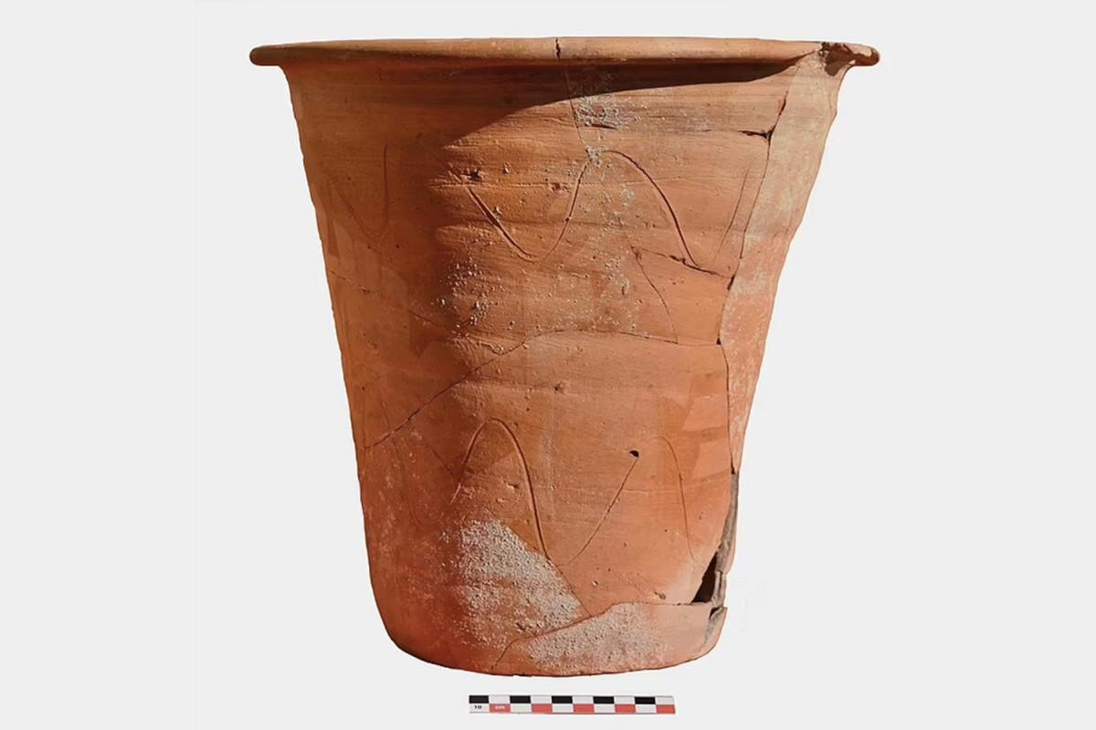 Римский горшок V в. н.э. с римской виллы Гераче, Сицилия