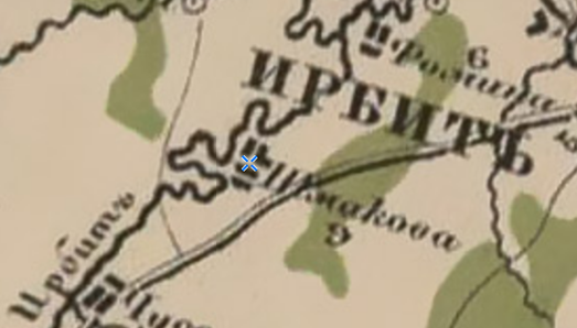 Фрагмент карты Стрельбицкого.