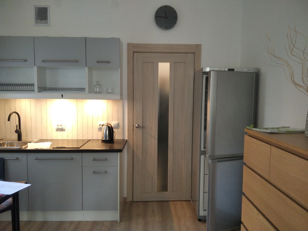 Сняли ей студию, поближе к работе и учебе. 