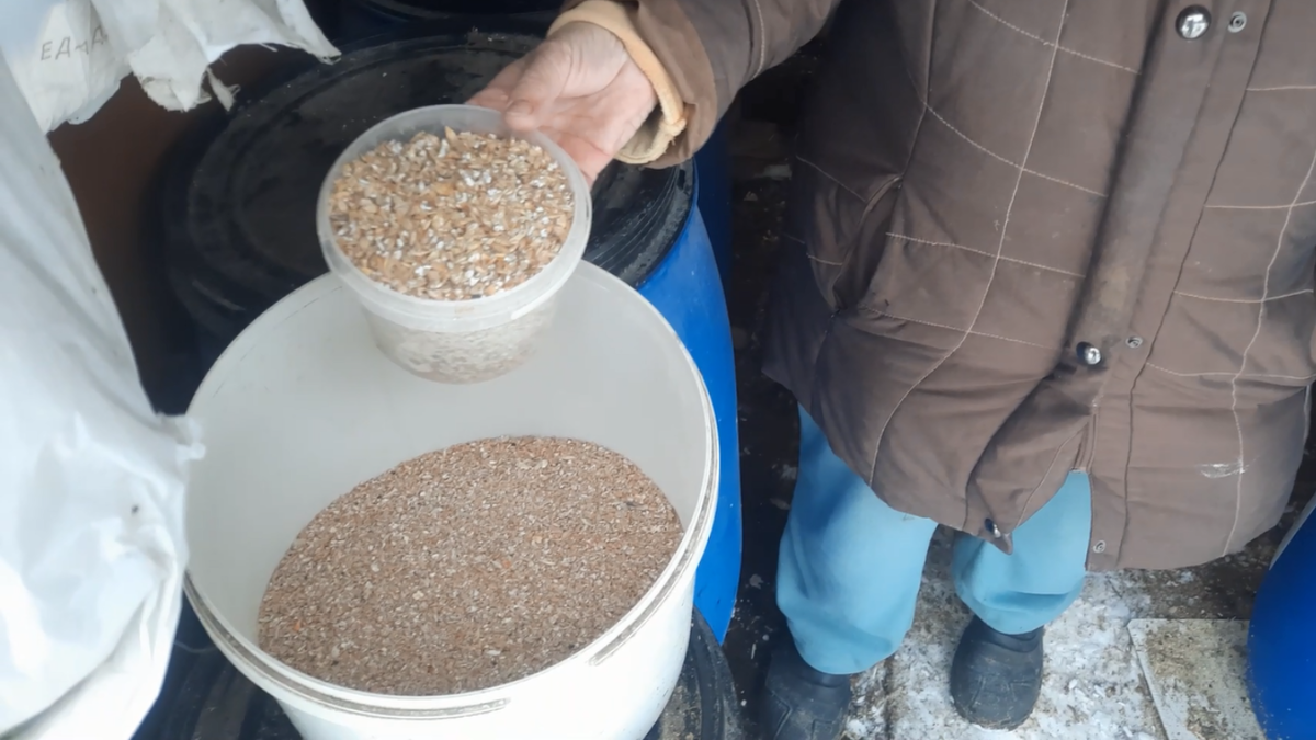 Для приготовления использую мерное ведёрко