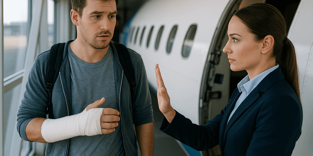 Почему в самолет не пускают с гипсом, если он наложен менее 48 часов назад