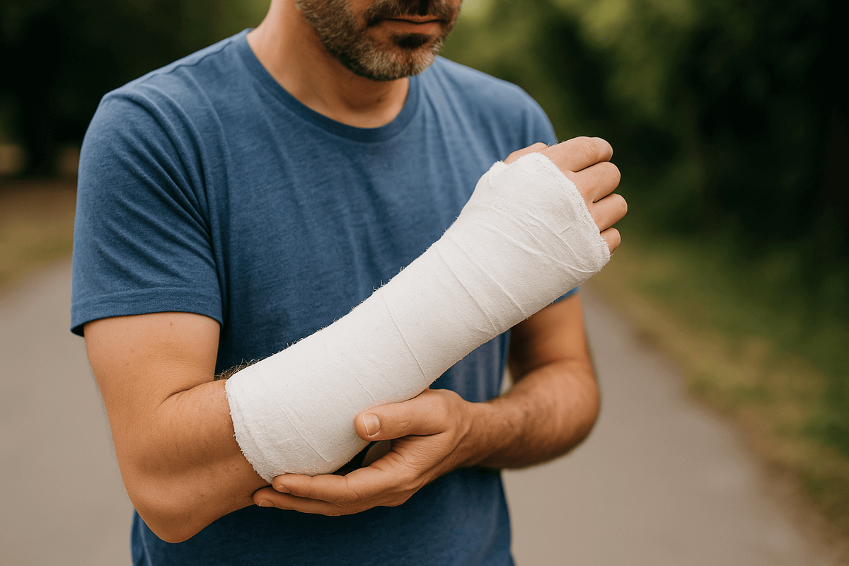    В полете возможен сильный отек тканей под гипсом