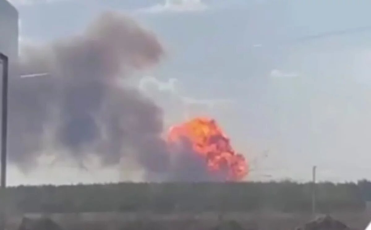    Скриншот видео с места ЧП.