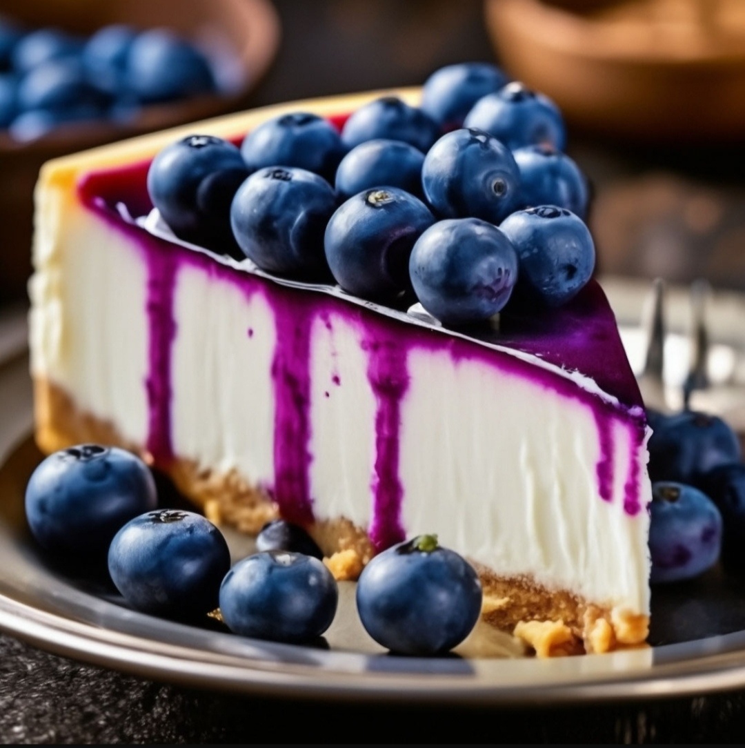 Черничный чизкейк. Фото из интернета.