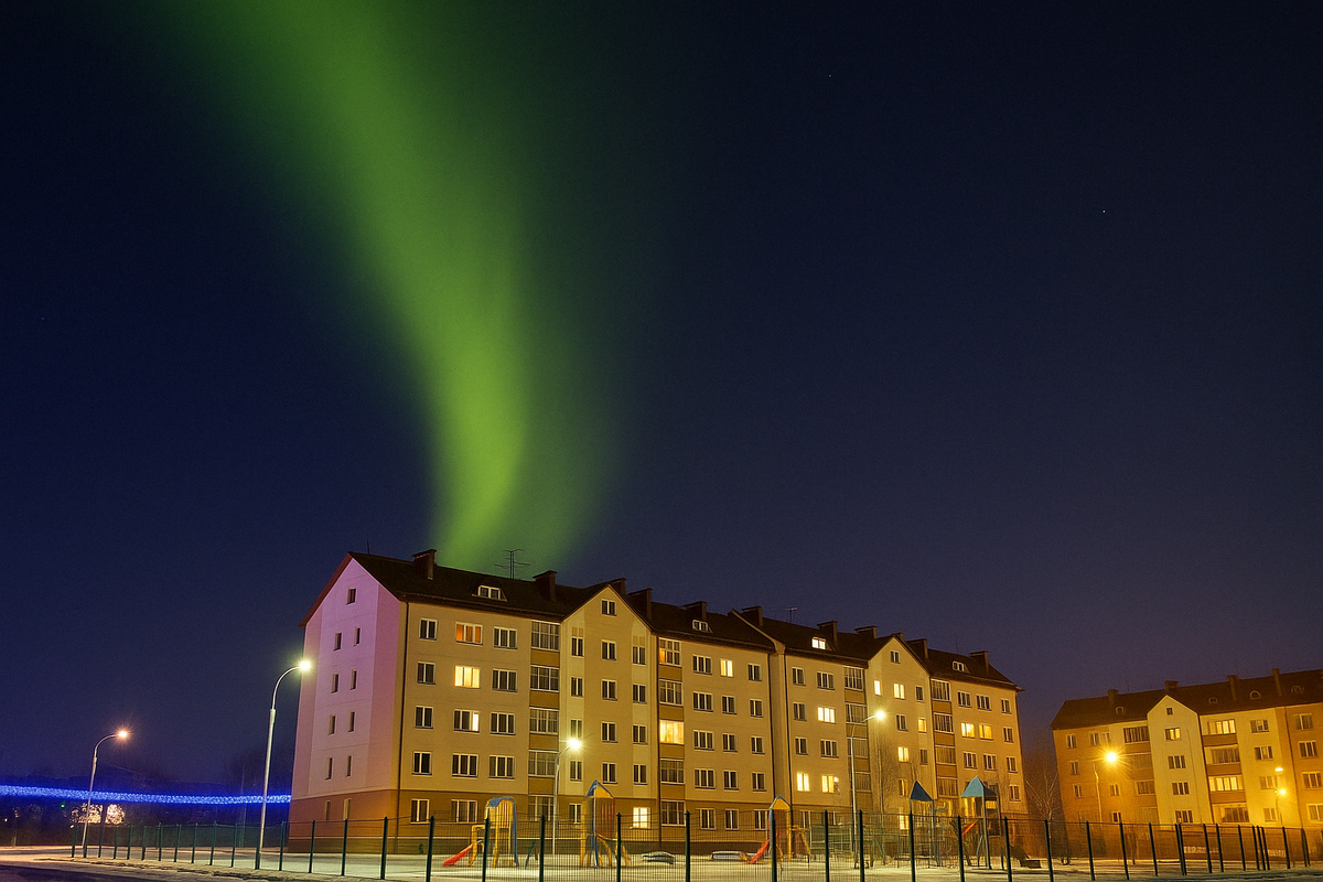 Пока где-то спят города, здесь зажигаются небеса.