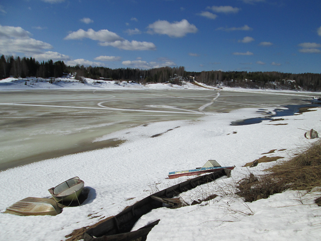Река перед ледоходом